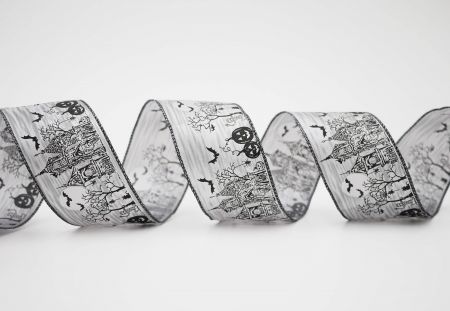 Halloween Ghost House Ribbon - Halloween Ghost House Ribbon